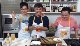 Live stream show ẩm thực hoành tráng của bộ 3 siêu đầu bếp